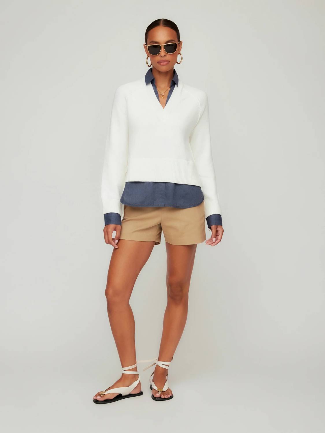 Fifteen Twenty - Carrie Mixed Media Sweater