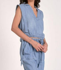 Elan - Chambray Denim Top