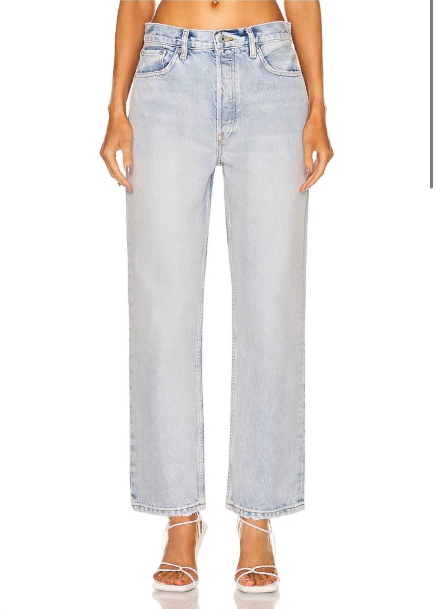 RE/DONE Women's 90’s Crop Low Slung Jean in vintage playa - women's jeans