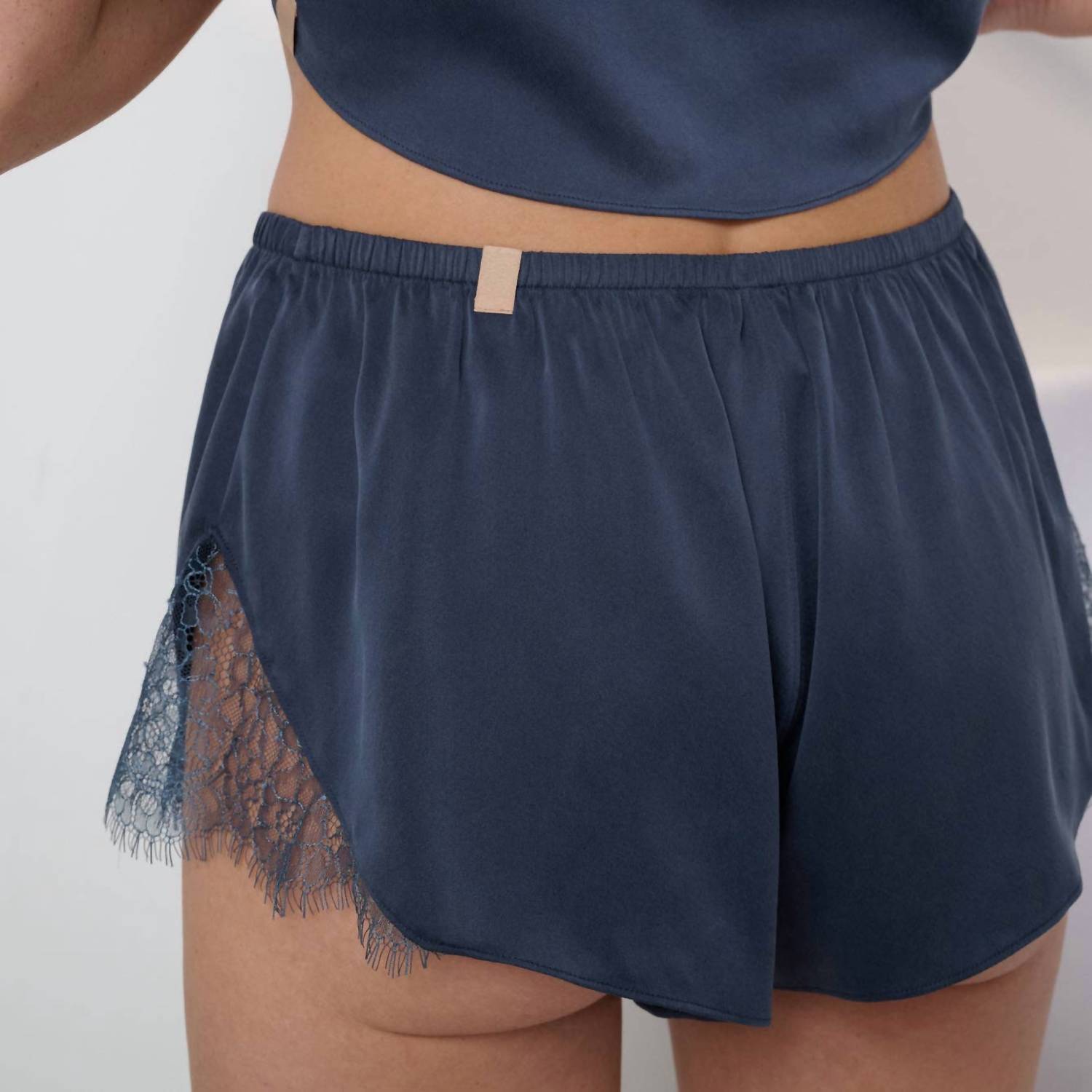 Lunya - Women's Washable Silk Lace Cami Short Set