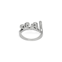 Brighton Women's Love Script Sparkle Ring in silver - women's jewelry - detail view