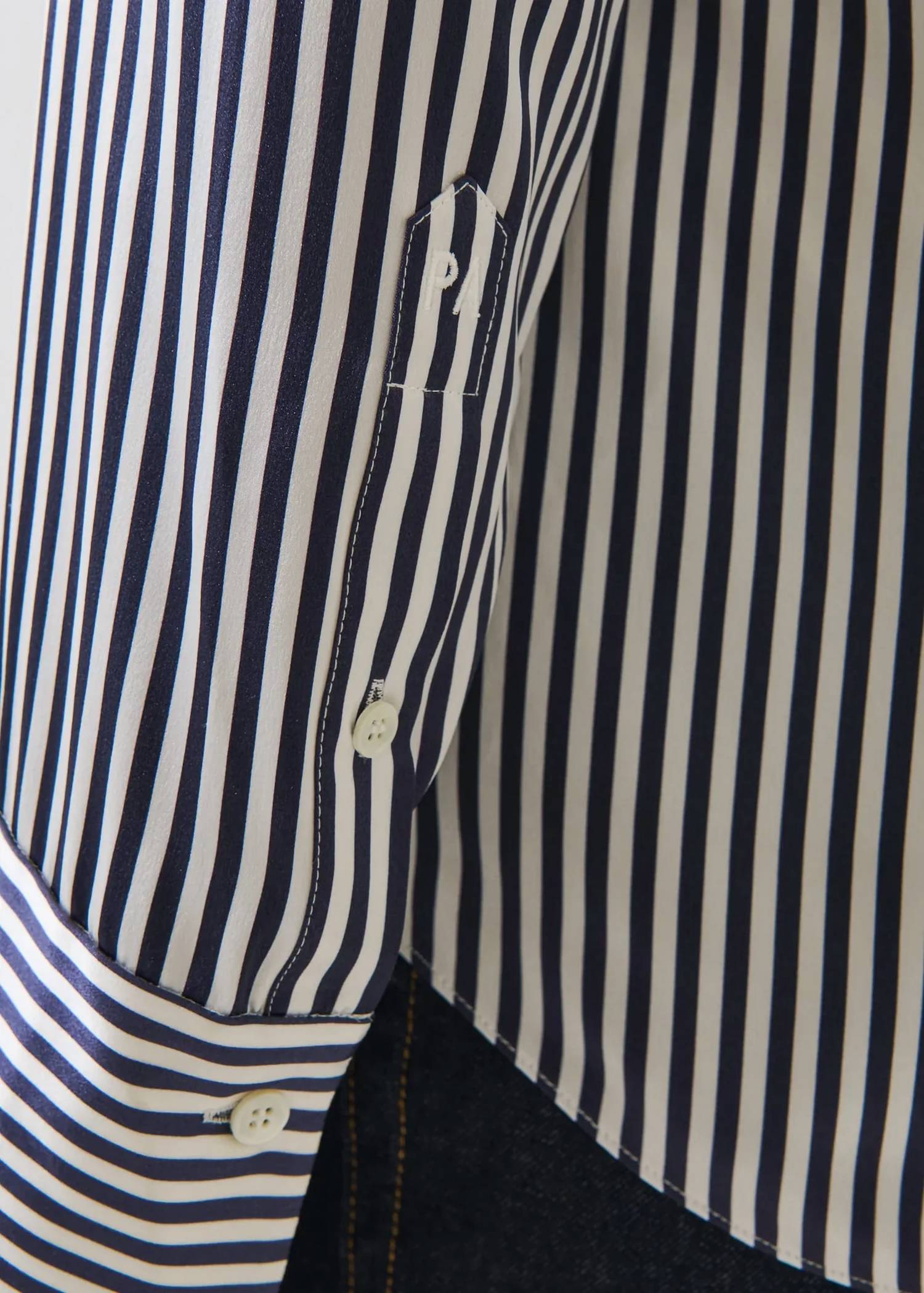 Patrick Assaraf - Long Sleeve Silk Satin Relaxed Shirt