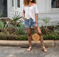 Grace And Lace - Stretch Chambray Shorts