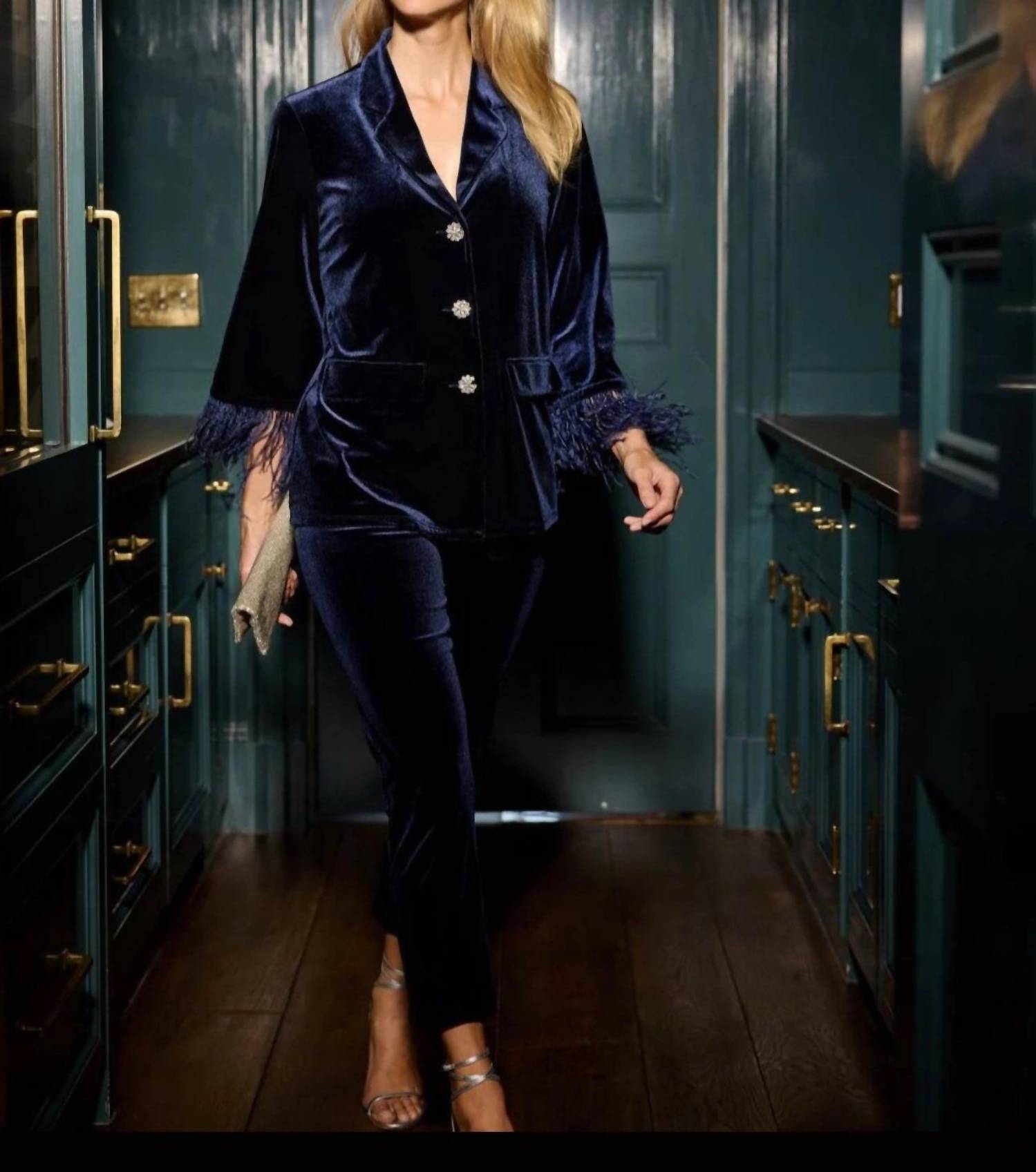 Jude Connally - Lucia Stretch Velvet Pants