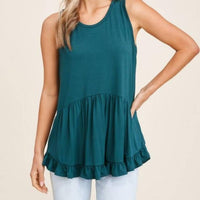 Staccato - Ruffled Hem Tank Top