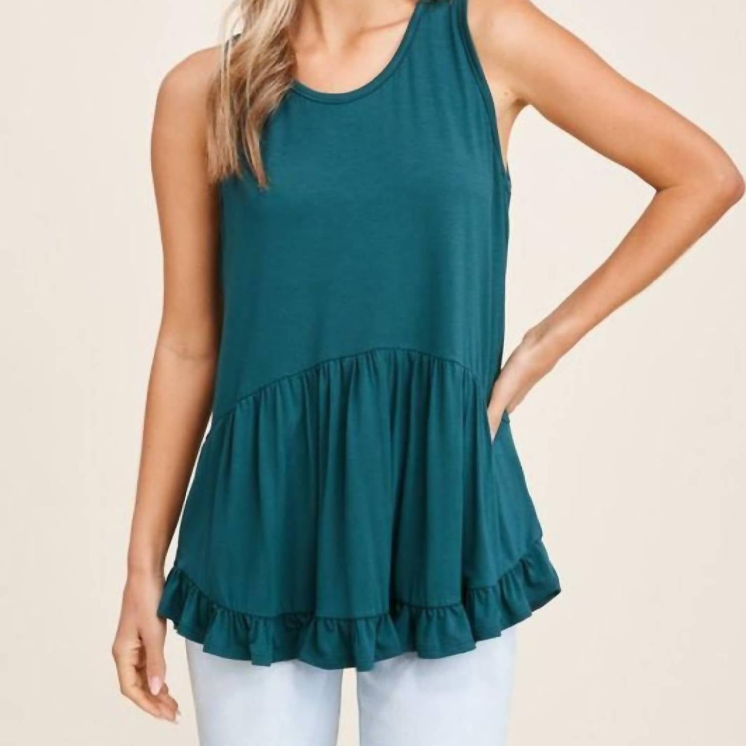 Staccato - Ruffled Hem Tank Top