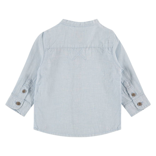 Babyface - Boys' Mao Collar Chambray Polo Shirt