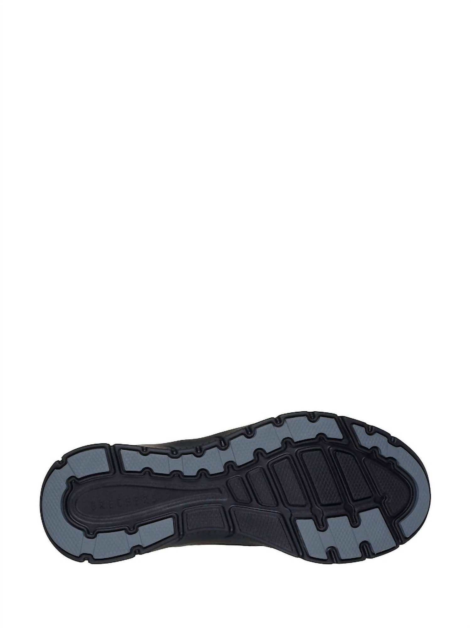 Skechers Women's Cascade Arch Fit Sneaker in black - women's sneaker - detail view