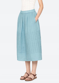 Sea - Pintuck Midi Skirt