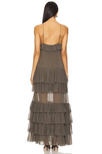 RONNY KOBO Giselle Dress in pebble - women's dress - alternate view
