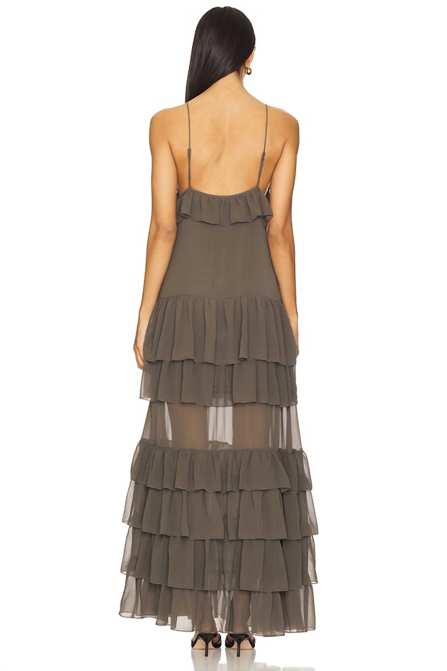 RONNY KOBO Giselle Dress in pebble - women's dress - alternate view
