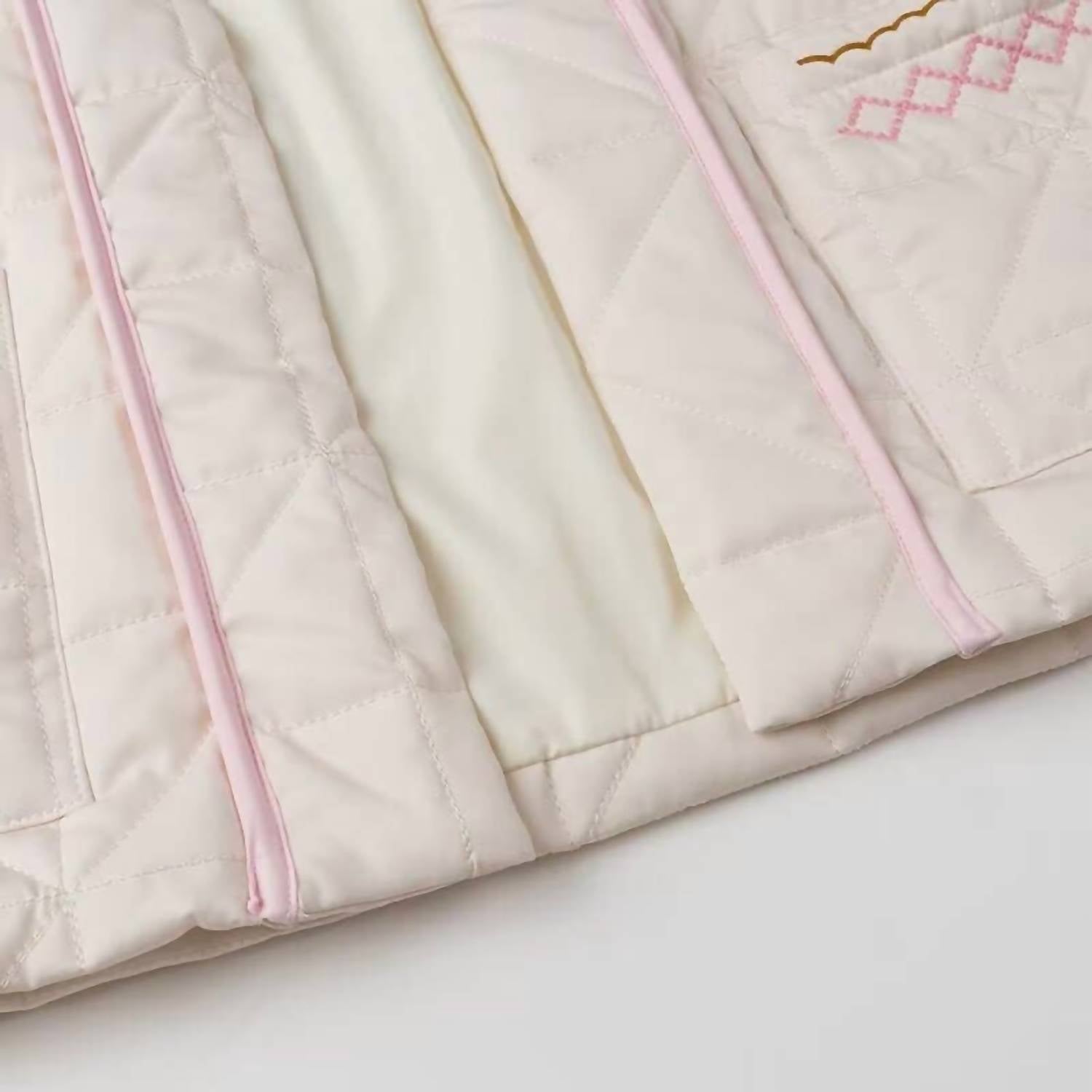 Rosa Clothing Street Fashion Embroidered Kimono Padded Jacket in white - women's jacket - view 7