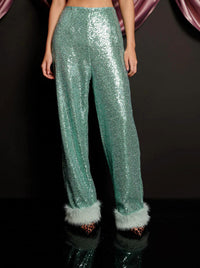 Sister Jane - Disco Darling Sequin Straight Trousers