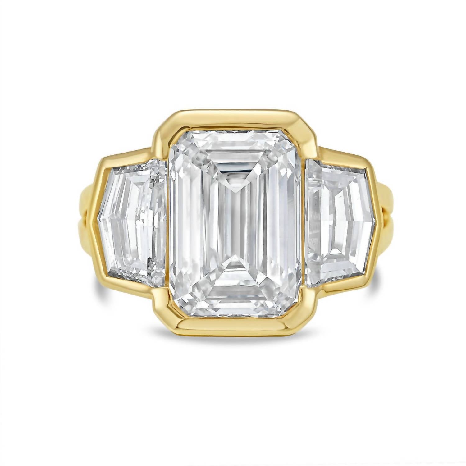 Diana M Jewels - Women's Emerald & Cadilac Lab-Grown Diamond Jewelry Ring (12.00 Ct) - Luxe