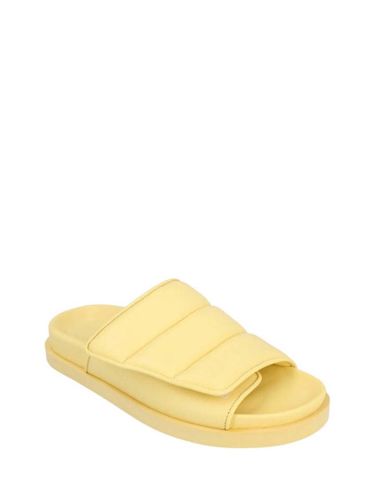 Gia Borghini - WOMEN'S GIA 3 PADDED LEATHER SLIDES