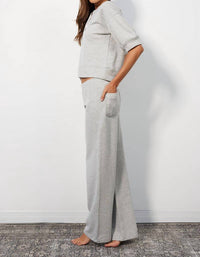 Bobi - Shimmery Lurex Wide Leg Pants