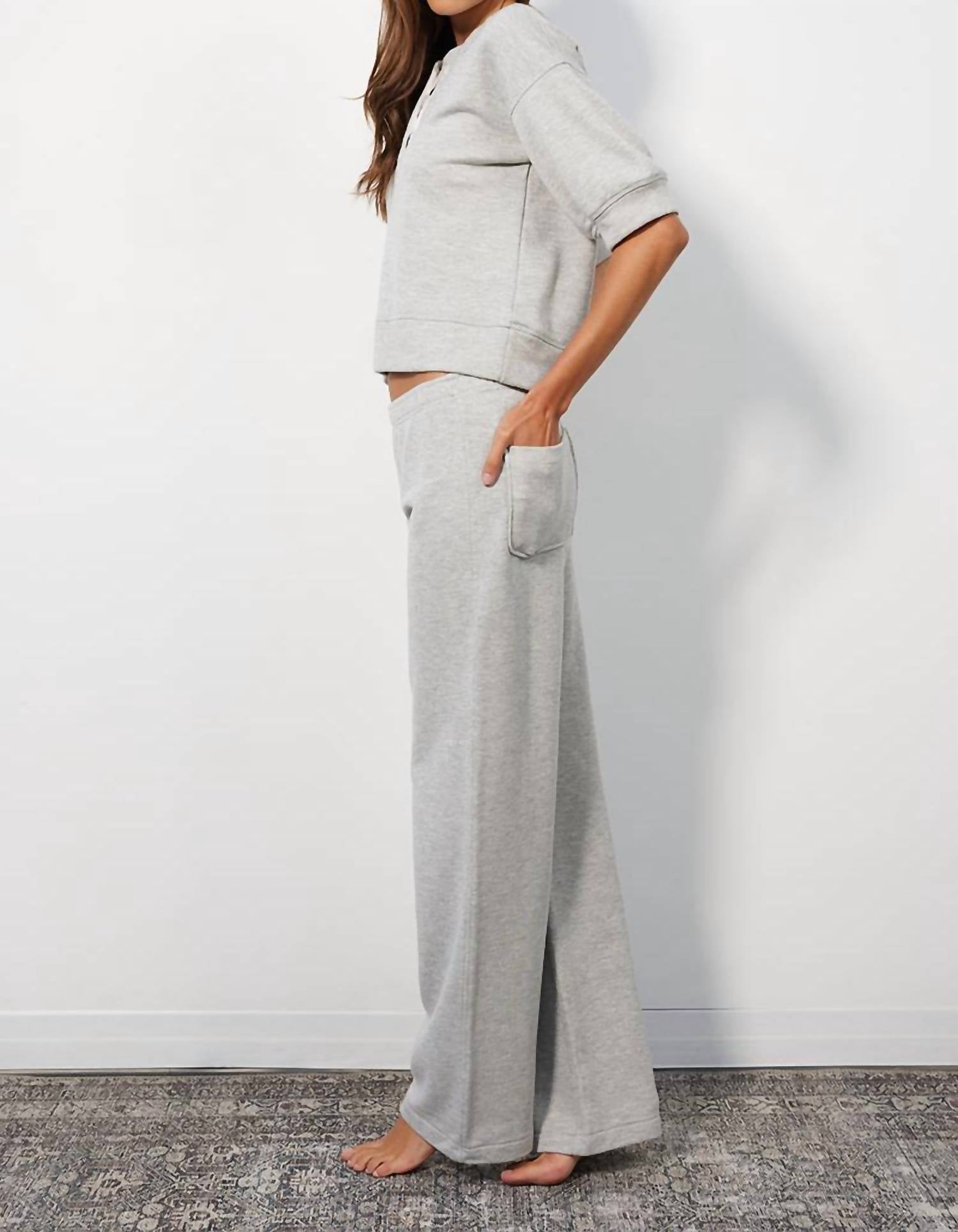 Bobi - Shimmery Lurex Wide Leg Pants