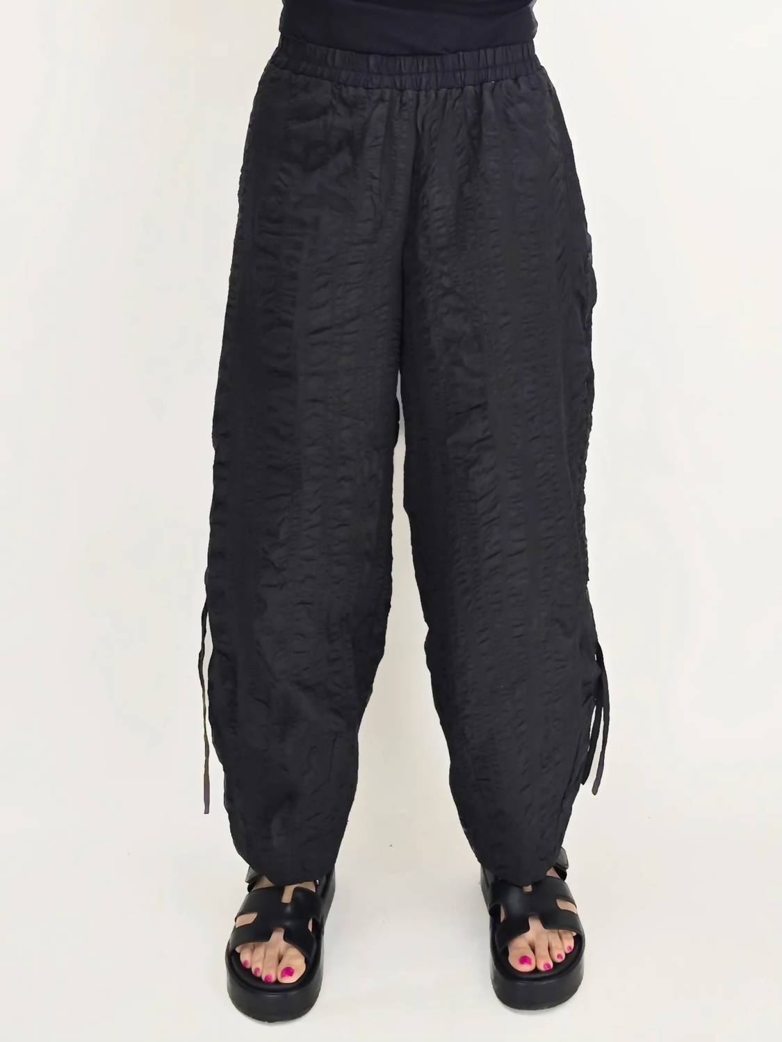 Noen - Crinkle Flow Straight Leg Pants