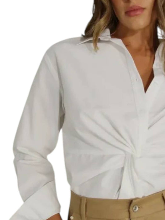 Mulla - Front Twist Button Down Shirt