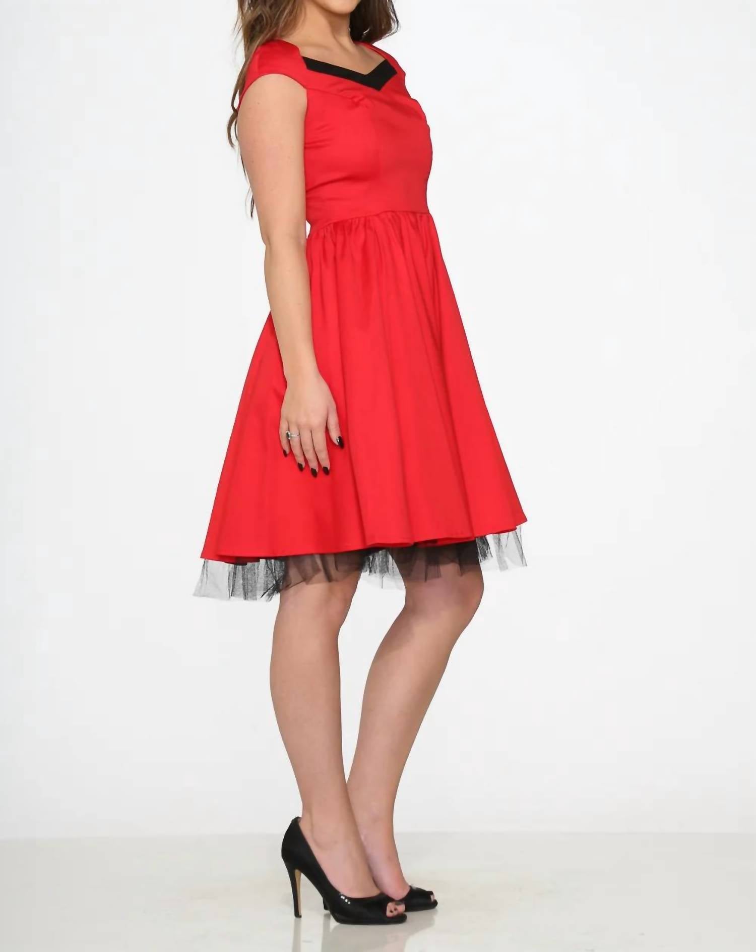 Orchid Bloom - Trim Swing Dress