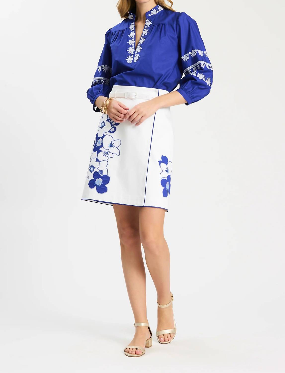 Tyler Boe - Simone Applique Mini Skirt