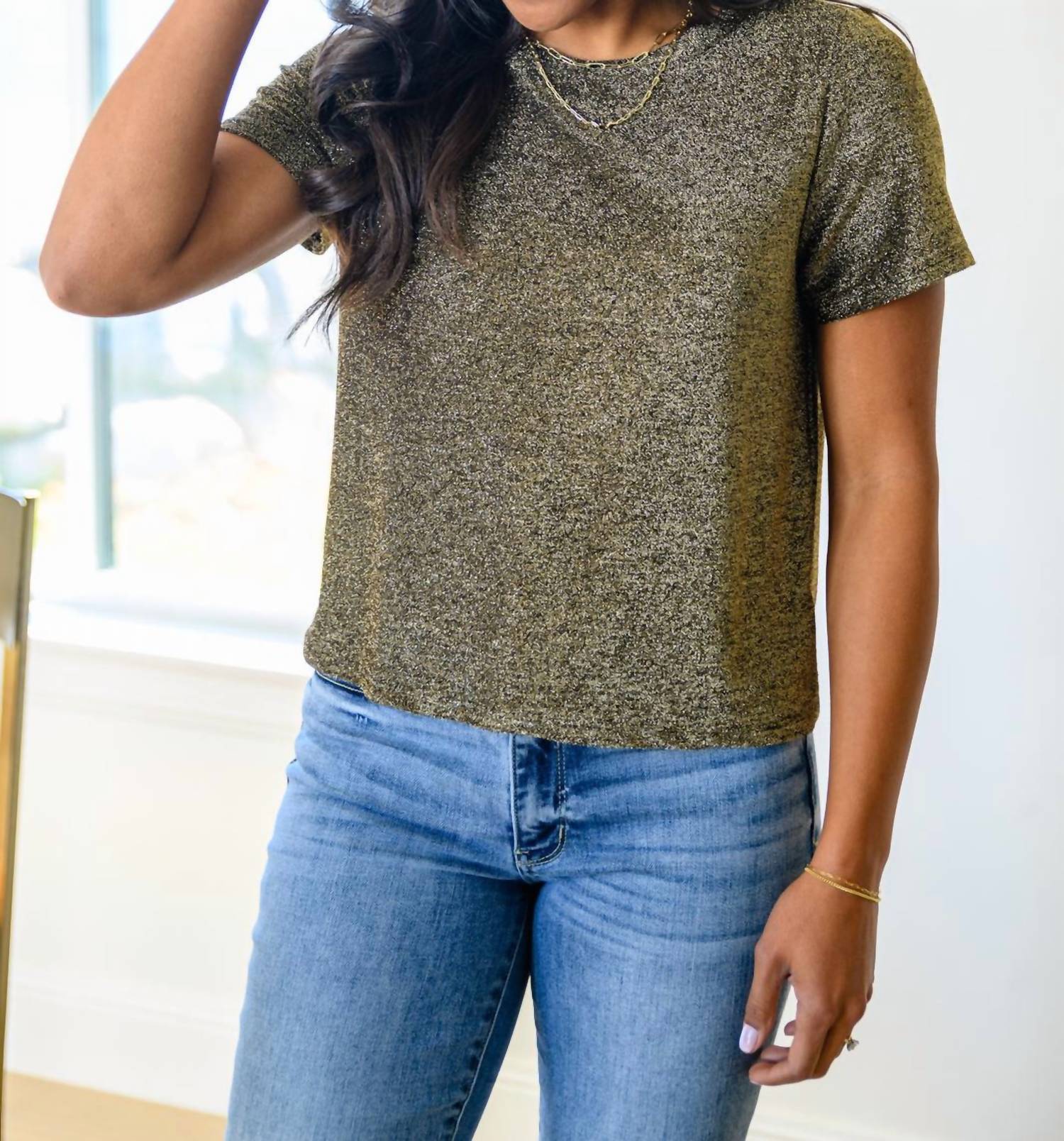 Mittoshop - Sweetly Twinkle Short Sleeve Knit Top