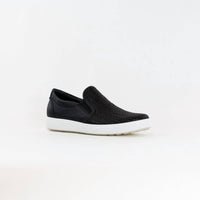 ECCO Women's Soft 7 Woven Slip On 2.0 Shoe in black - women's sneaker - alternate view