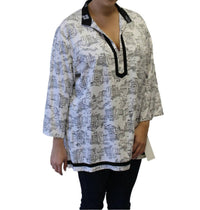 Colors By Caribe - Contrast Trim Top -plus