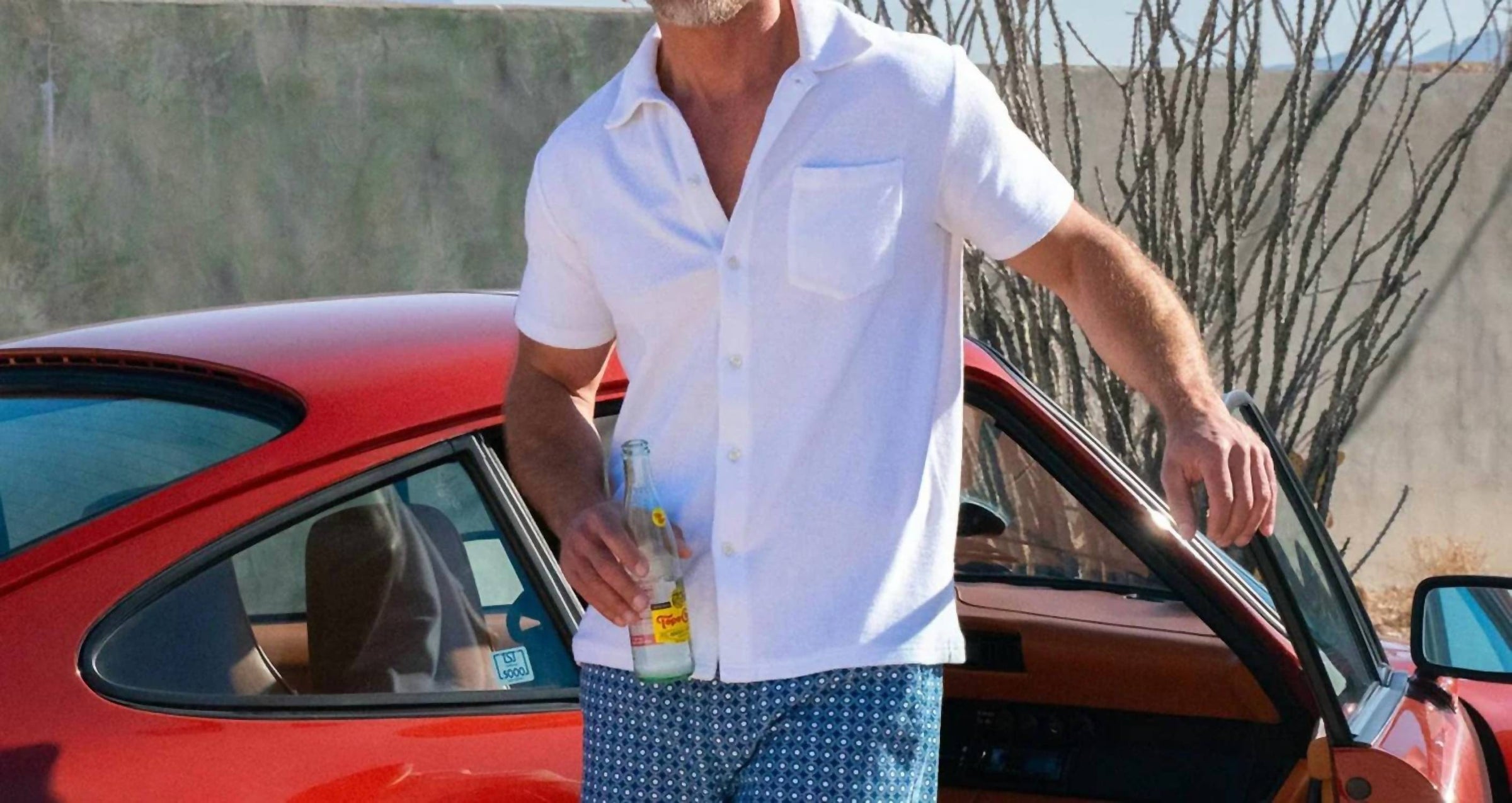 Criquet - Men's Terrycloth Button Down Shirt