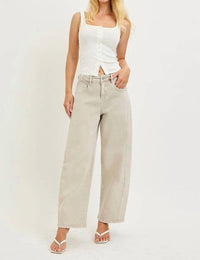Risen - Camille Crop Barrel Jeans