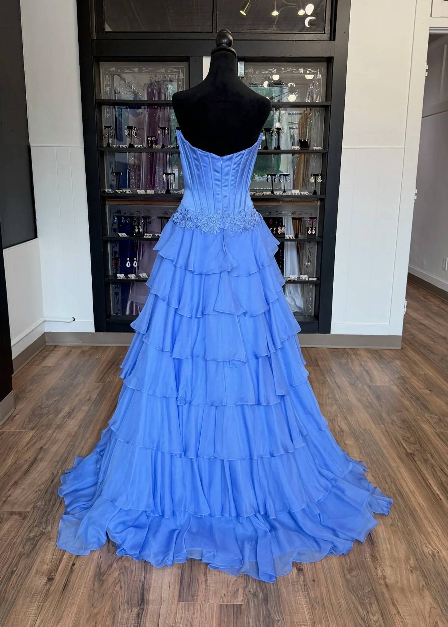 Sherri Hill - Women's Strapless Drop Waist Dress