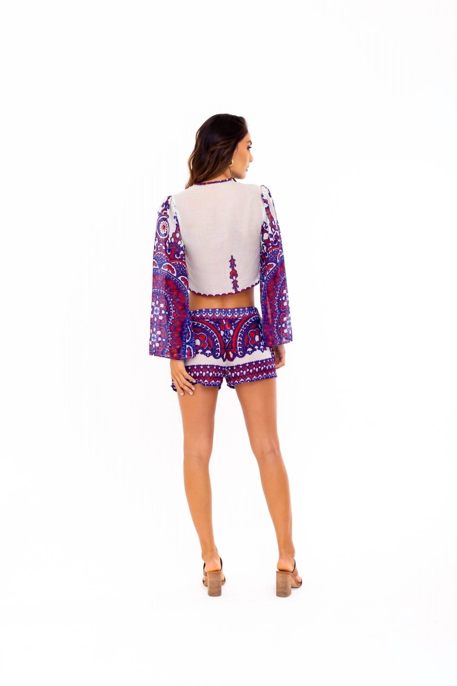 Soah - Women's Cara Printed Crop Top