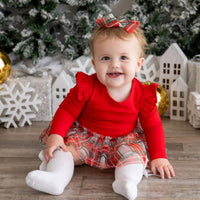 Sweet Wink - Baby Girls Holiday Plaid Tutu Onesie