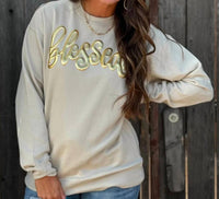 Texas True Threads - Blessed Puff Sweatshirt