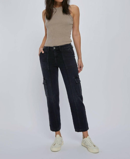 Hidden - Tracey Cropped Cargo Pocket Pants
