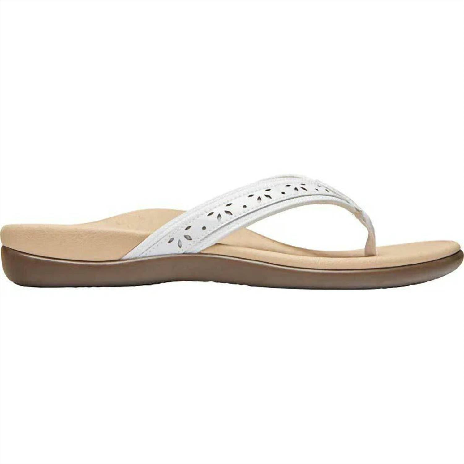 Vionic - Women's Tide Casandra Leather Orthotic Flip-flops