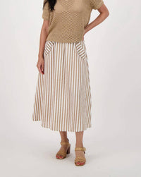 Spanner - Lurex Stripe Utility Skirt
