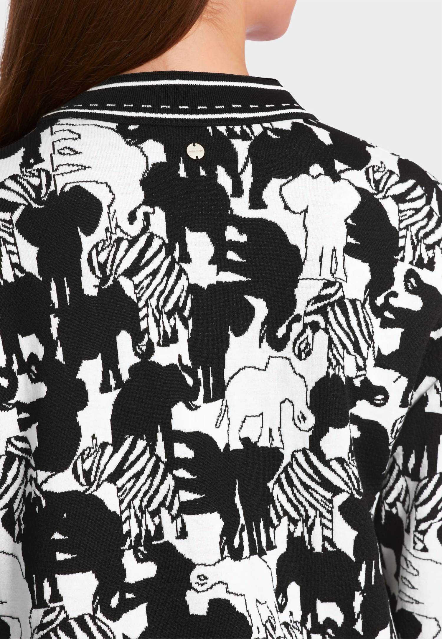 Marc Cain - Animal Intense Cardigan With Elephant Motif
