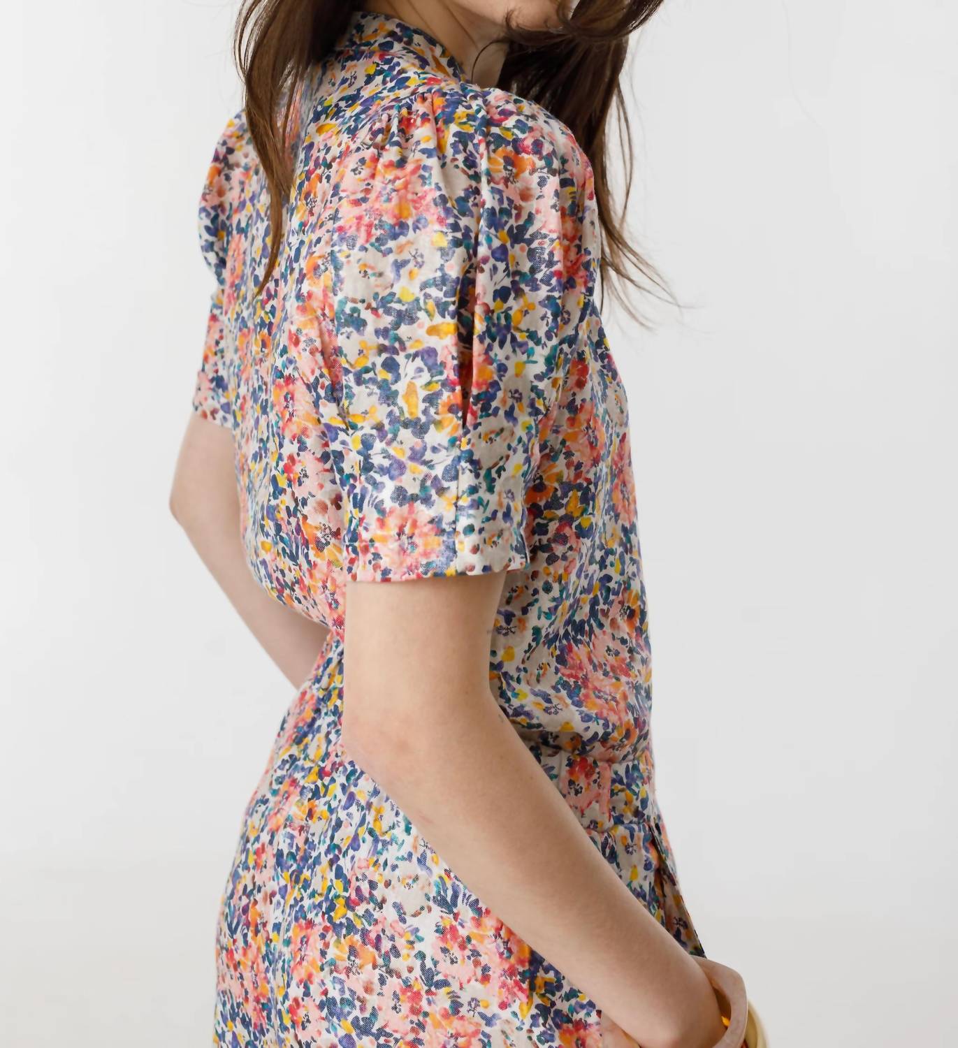 Lanhtropy - Athina Metallic Linen Shirt