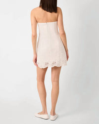 We Wore What - Strapless Peplum Mini Dress