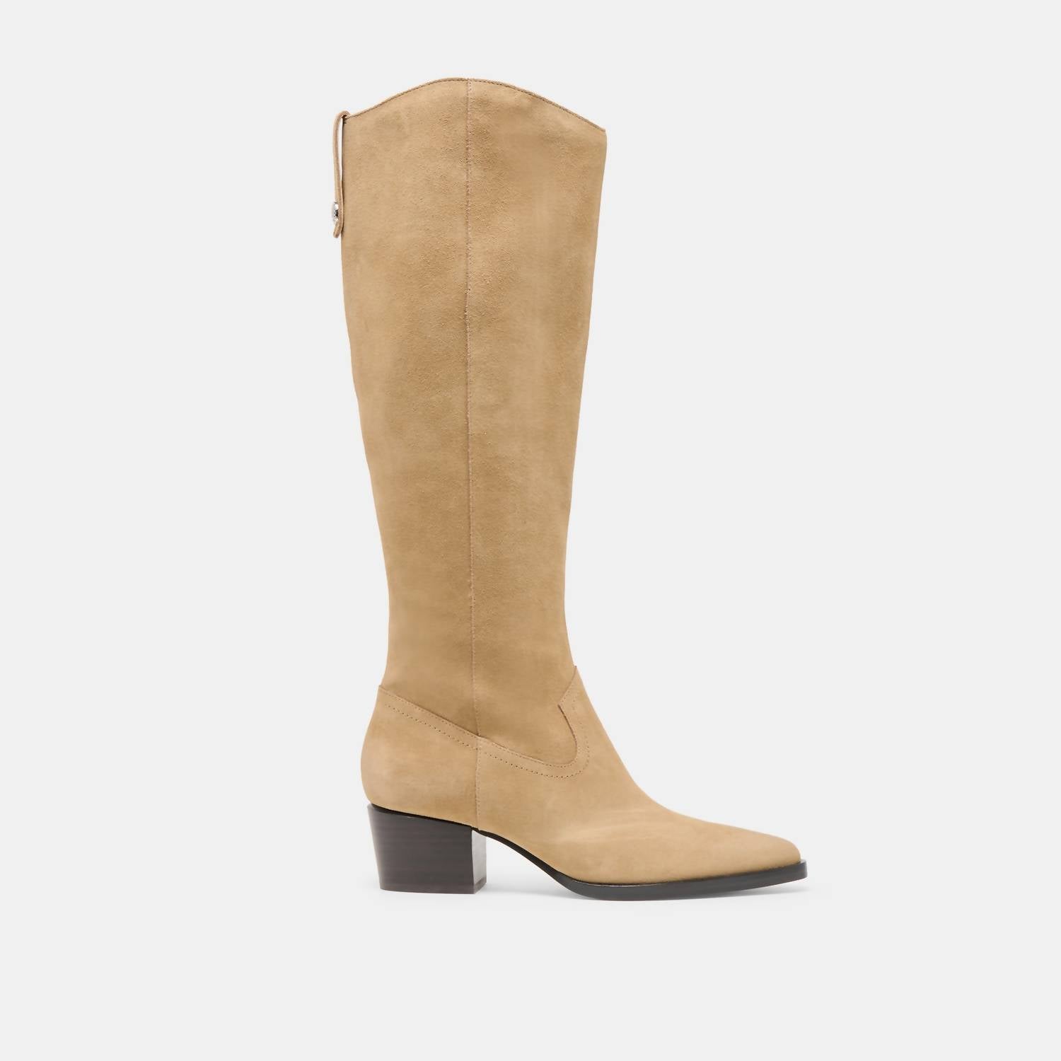 Dolce Vita Women's Virona H2o Boots in dark taupe suede - women's shoe - detail view