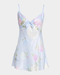 LoveShackFancy Beliona Floral Mini Dress in amethyst sky - women's dress - view 4