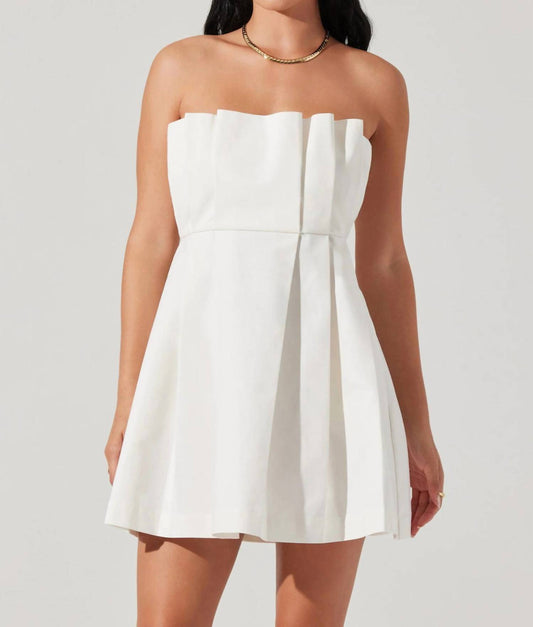 Astr - Clemira Pleated Mini Dress