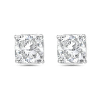 Diana M Jewels - Women's Lab Grown Diamond Cushion Cut Stud Earrings (2.00 CT) - Classic