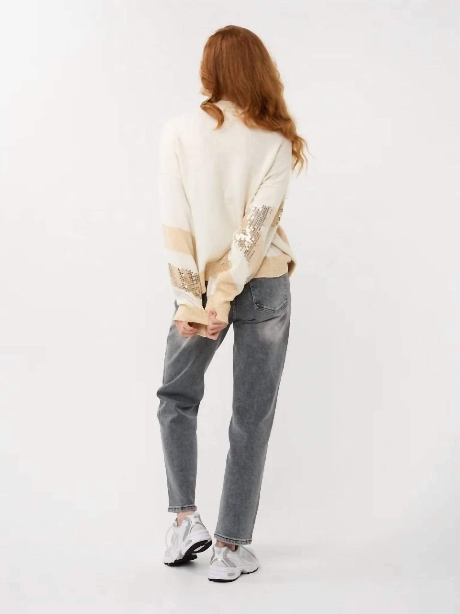 Esqualo - Diagonal Sequins Sweater