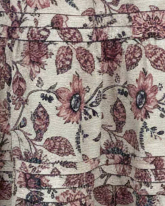 Flags & Anthem - Women's Louisa Floral Pintucked Maxi Skirt