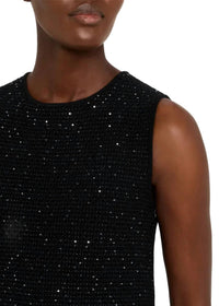 Oscar De La Renta - Tweed Textured Dress With Fringe Hem