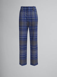 Marni - Pleated Plaid Trousers