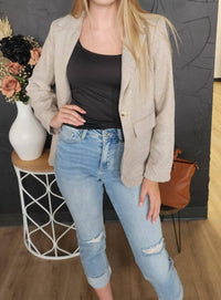 Elings - Button Open Front Blazer