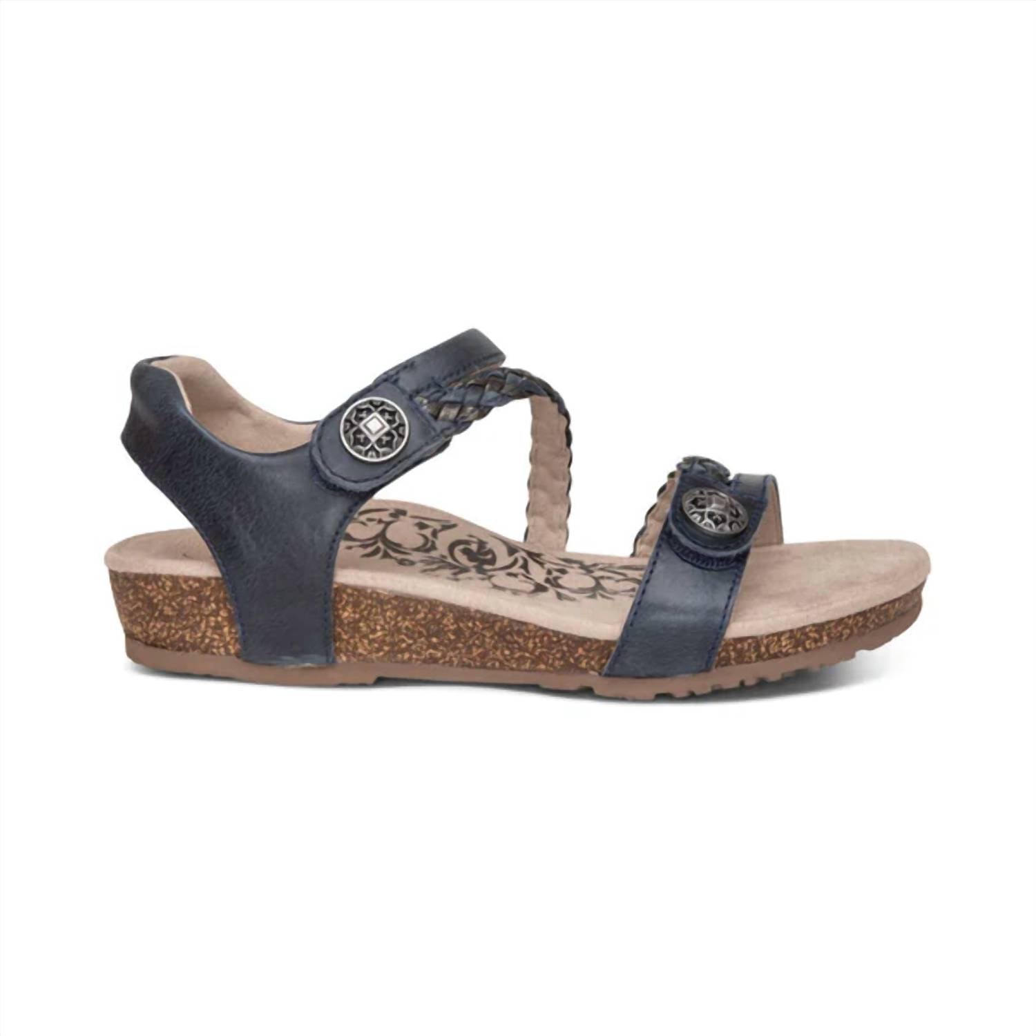 Aetrex - Women's Jillian Braided Quarter Strap Sandal